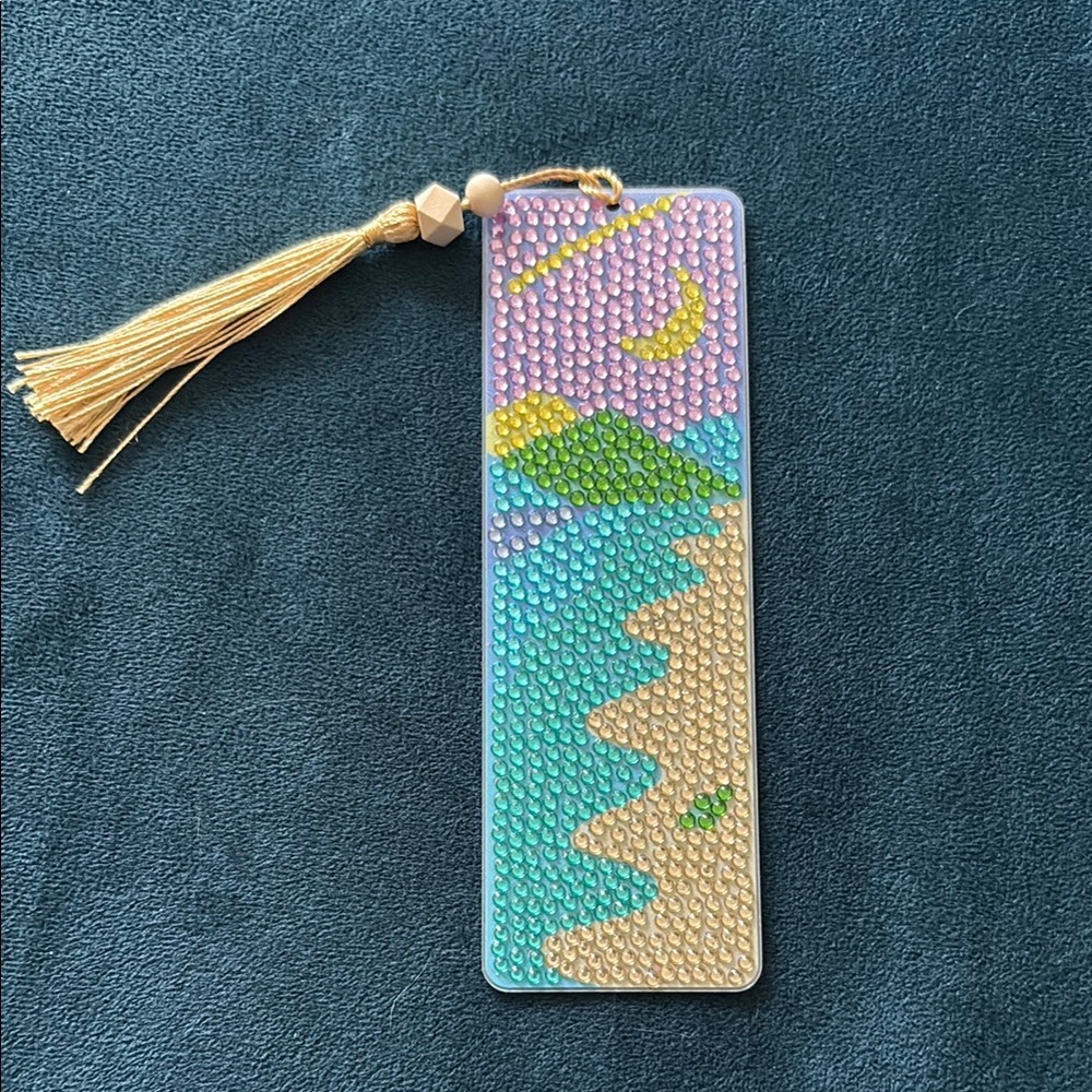 Colorful Beaded Bookmark with Tassel